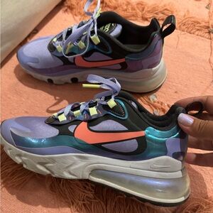 Nike Air Max 270 React Smoke Grey Sunblush CU4818-001 Women's Size us 8